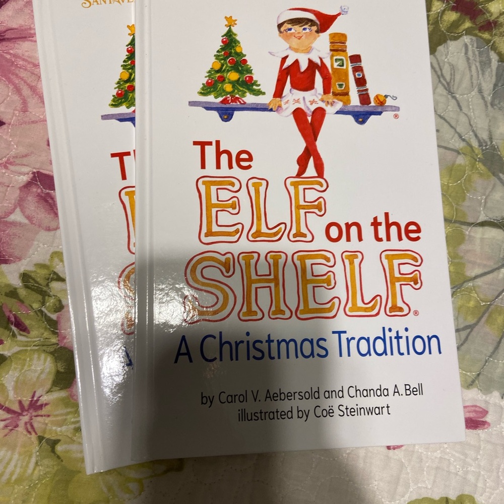 Two Elf on a shelf books